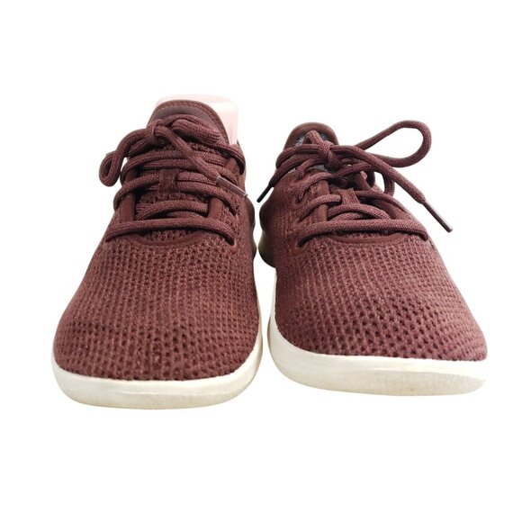 Allbirds Womens Size 8 Tree Runners Sneakers Burgundy Mesh Lightweight - Picture 6 of 9